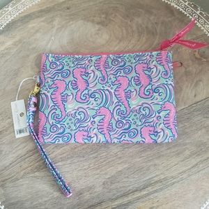 NWT Simply Southern Seahorse Clutch Wristlet